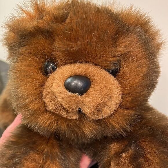 MJC International 1992 Plush Stuffed Vintage Brown Teddy Bear 12" - Picture 2 of 7
